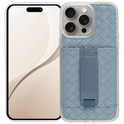 Walli Case for iPhone 15 Pro Max Case - Phone Case with Card Holder, Kickstand & Finger Strap - Vegan Leather Wallet Case for iPhone - Aesthetic Phone Case Compatible with iPhone 15 Pro Max - Catch Cards