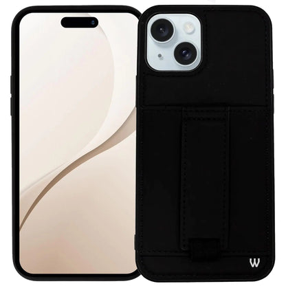 Walli Case for iPhone 15 Pro Max Case - Phone Case with Card Holder, Kickstand & Finger Strap - Vegan Leather Wallet Case for iPhone - Aesthetic Phone Case Compatible with iPhone 15 Pro Max - Catch Cards
