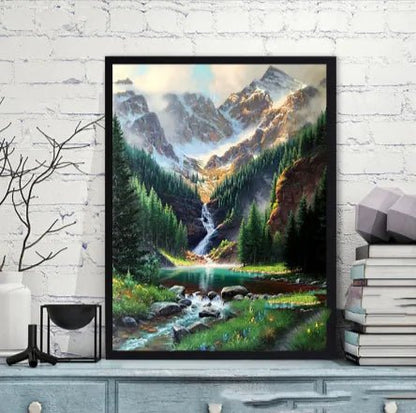 Waterfall 5D Rubik's Cube Diamond Painting - Catch Cards