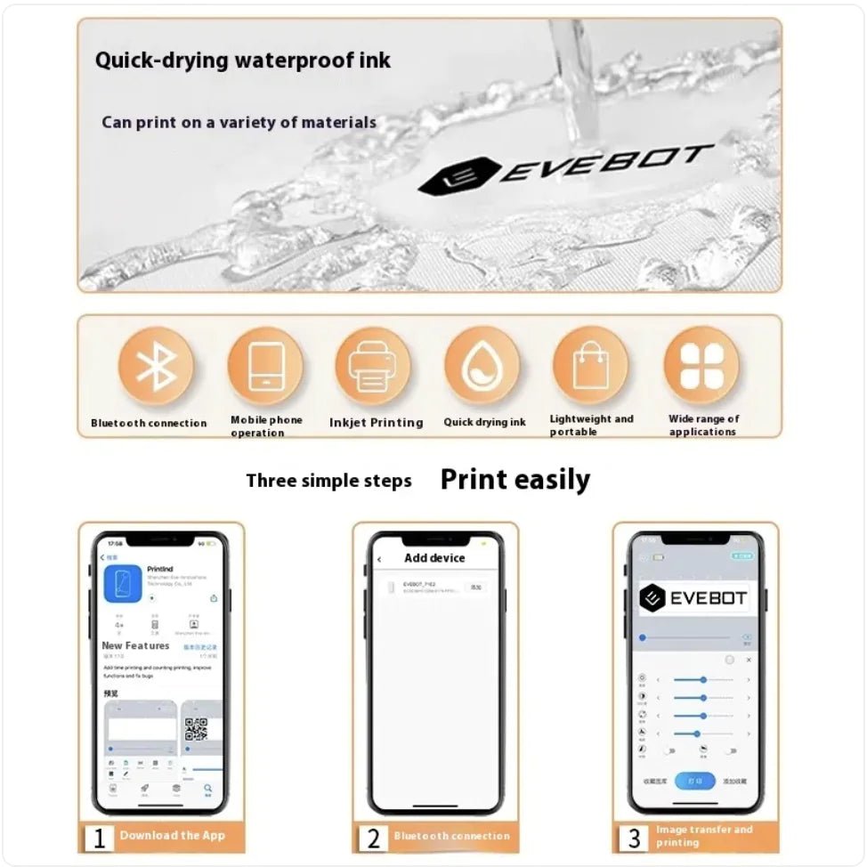Waterproof Quick - Drying Mini Coding Machine - Catch Cards