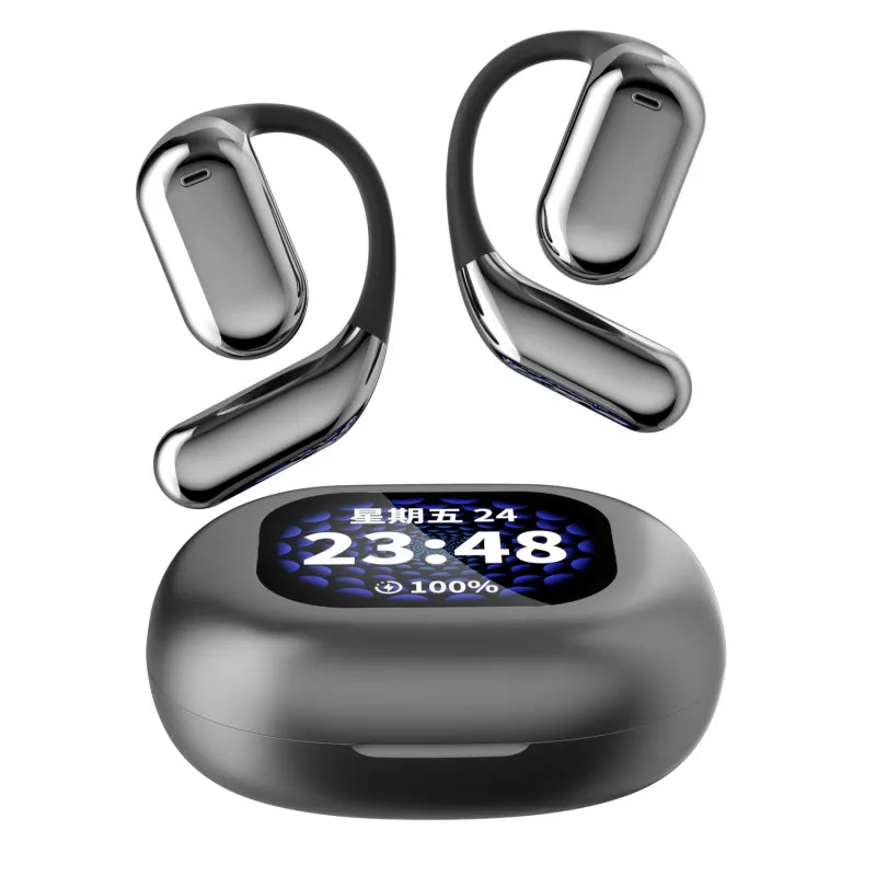LED Display Bluetooth Ear-mounted Headset WEM Support (www.WEM.support)