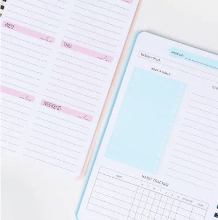 Weekly Schedule Notebook - Catch Cards