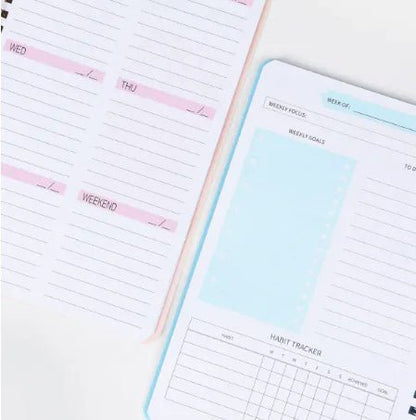 Weekly Schedule Notebook - Catch Cards