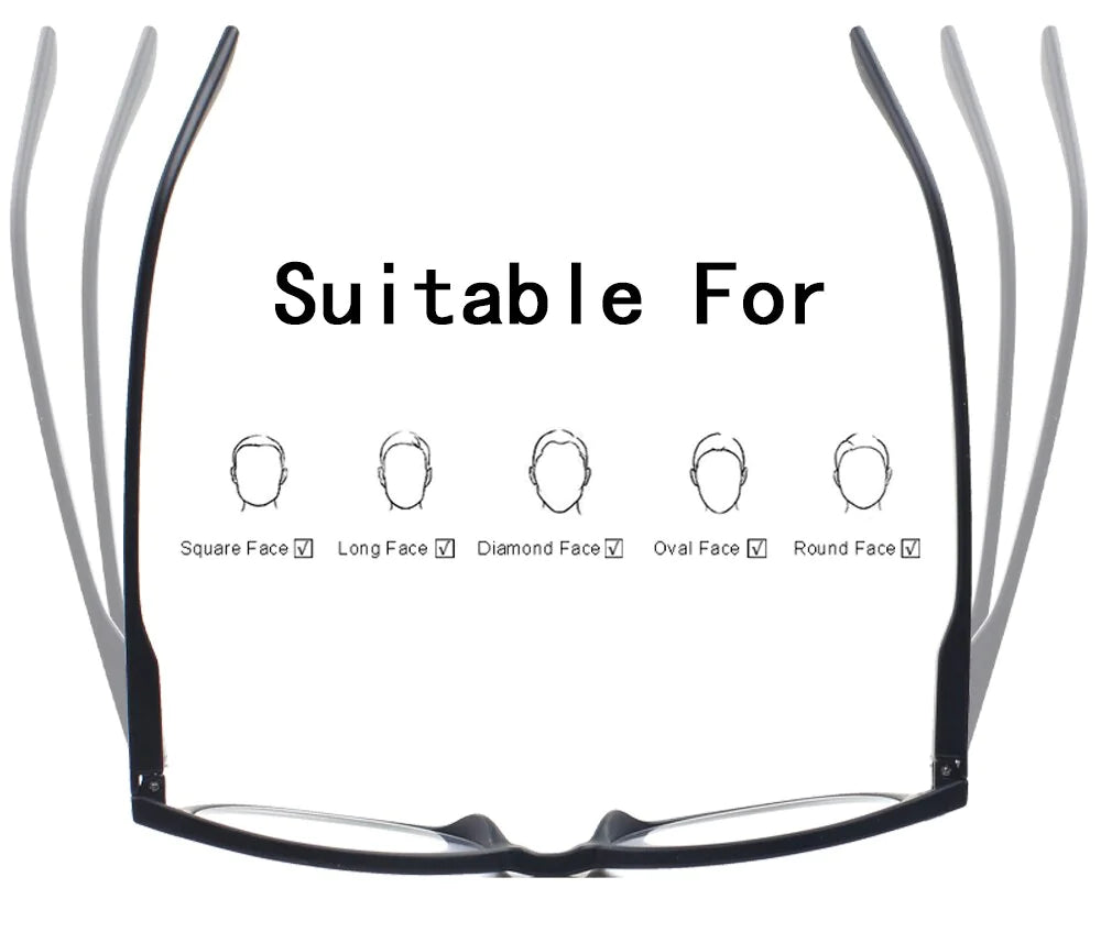 4 Pack Reading Glasses Readers Men Women Square Frame Spring Hinge Unisex Pairs WEM Support (www.WEM.support)