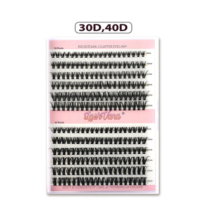 DIY Eyelash Extension Kit - 240pcs Cluster Lash with Bond & Seal WEM Support (www.WEM.support)