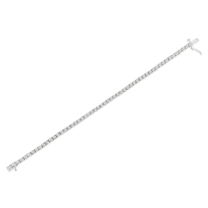 .925 Sterling Silver 1.0 Cttw Diamond Illusion-Set Miracle Plate Tennis Bracelet (I-J Color, I3 Clarity) - 7" WEM Support (www.WEM.support)
