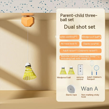 Badminton Racket Single Trainer with Automatic Rebound Swing WEM Support (www.WEM.support)