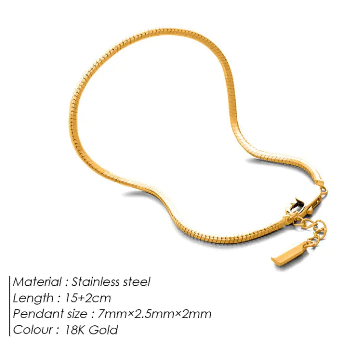 Stainless Steel Snake Bone Bracelet WEM Support (www.WEM.support)