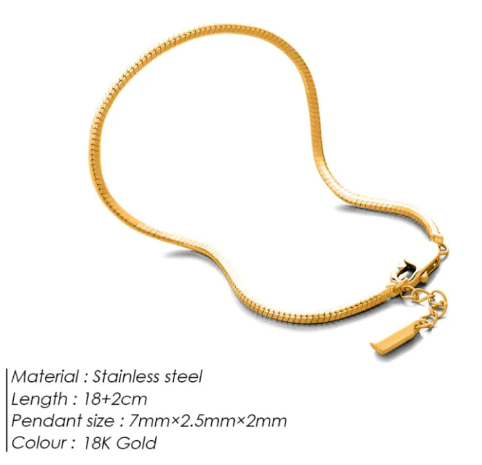 Stainless Steel Snake Bone Bracelet WEM Support (www.WEM.support)