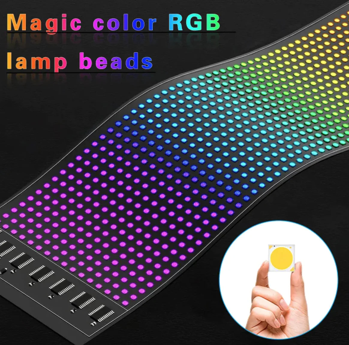 LED RGB Flexible Car Advertising Screen WEM Support (www.WEM.support)