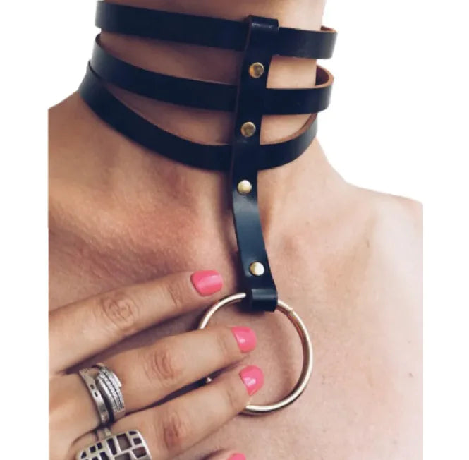 EuropaLea European & American Collar Necklace Leather Accessories WEM Support (www.WEM.support)