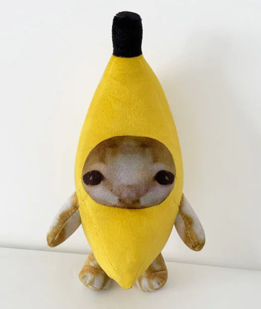 Banana Cat Plush Toy WEM Support (www.WEM.support)