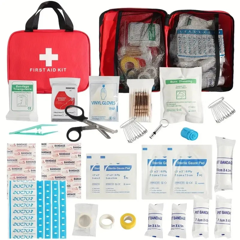 Large Portable Medical Emergency Kit for Travel & Car WEM Support (www.WEM.support)