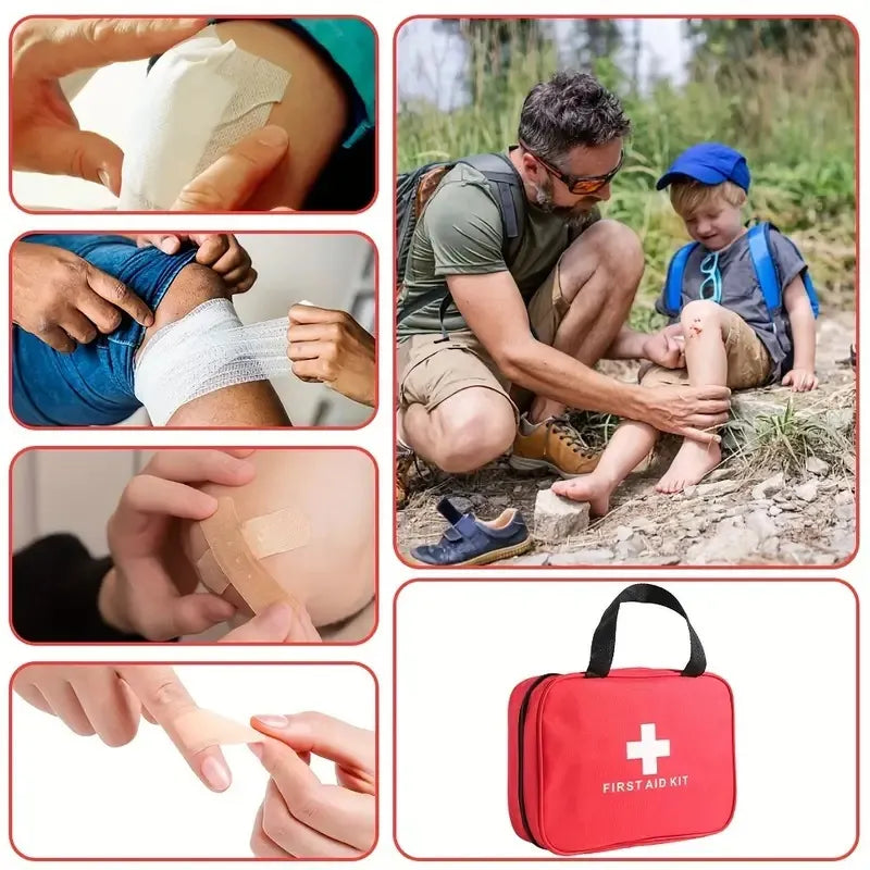 Large Portable Medical Emergency Kit for Travel & Car WEM Support (www.WEM.support)