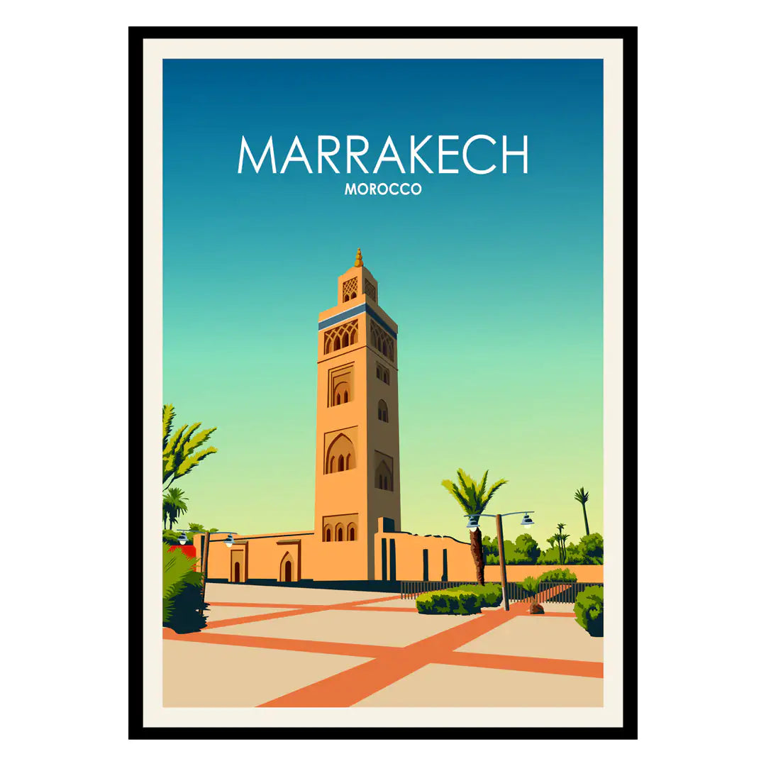 Marrakech Morocco Poster WEM Support (www.WEM.support)