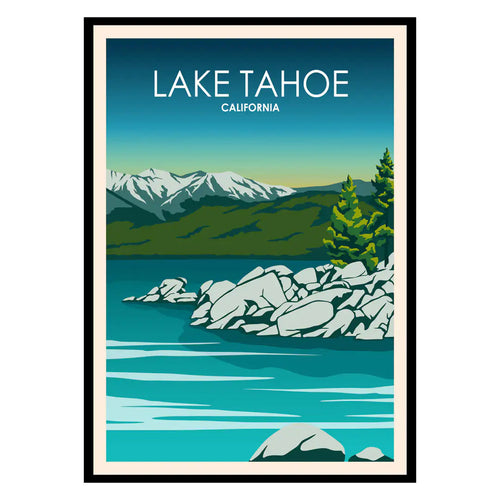 Lake Tahoe US Poster WEM Support (www.WEM.support)
