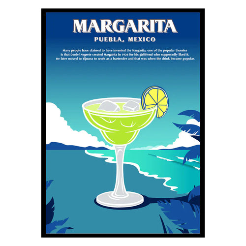 Margarita Mexico Cocktail Poster WEM Support (www.WEM.support)