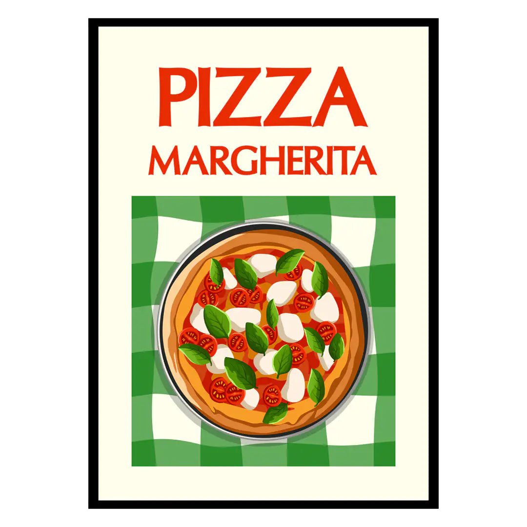 Margherita Pizza Poster WEM Support (www.WEM.support)