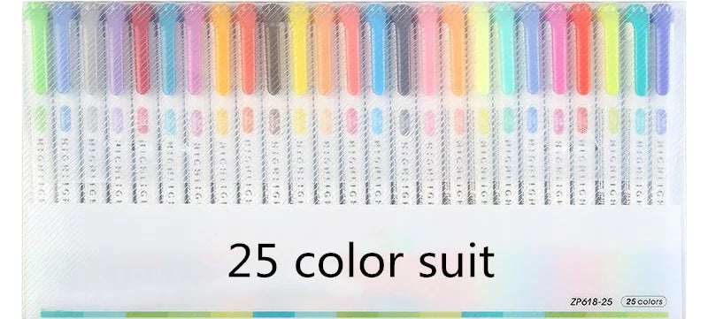 Double-Ended Highlighter Pen Set WEM Support (www.WEM.support)