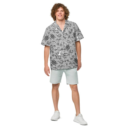 Night Dive Hawaiian Button Shirt: Dive into Stylish Depths! WEM Support (www.WEM.support)