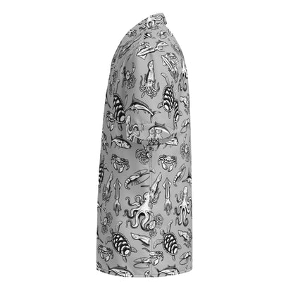 Night Dive Hawaiian Button Shirt: Dive into Stylish Depths! WEM Support (www.WEM.support)