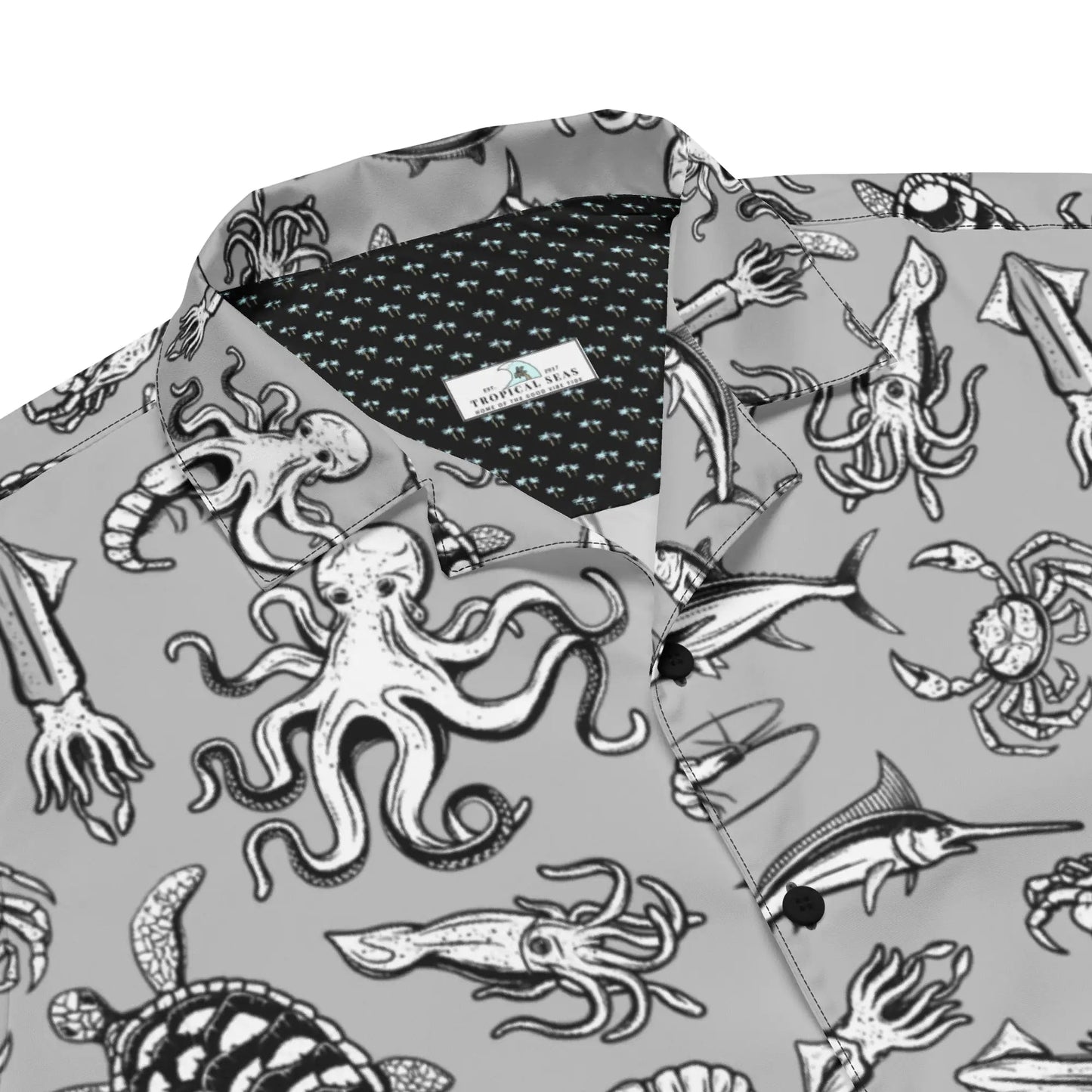 Night Dive Hawaiian Button Shirt: Dive into Stylish Depths! WEM Support (www.WEM.support)