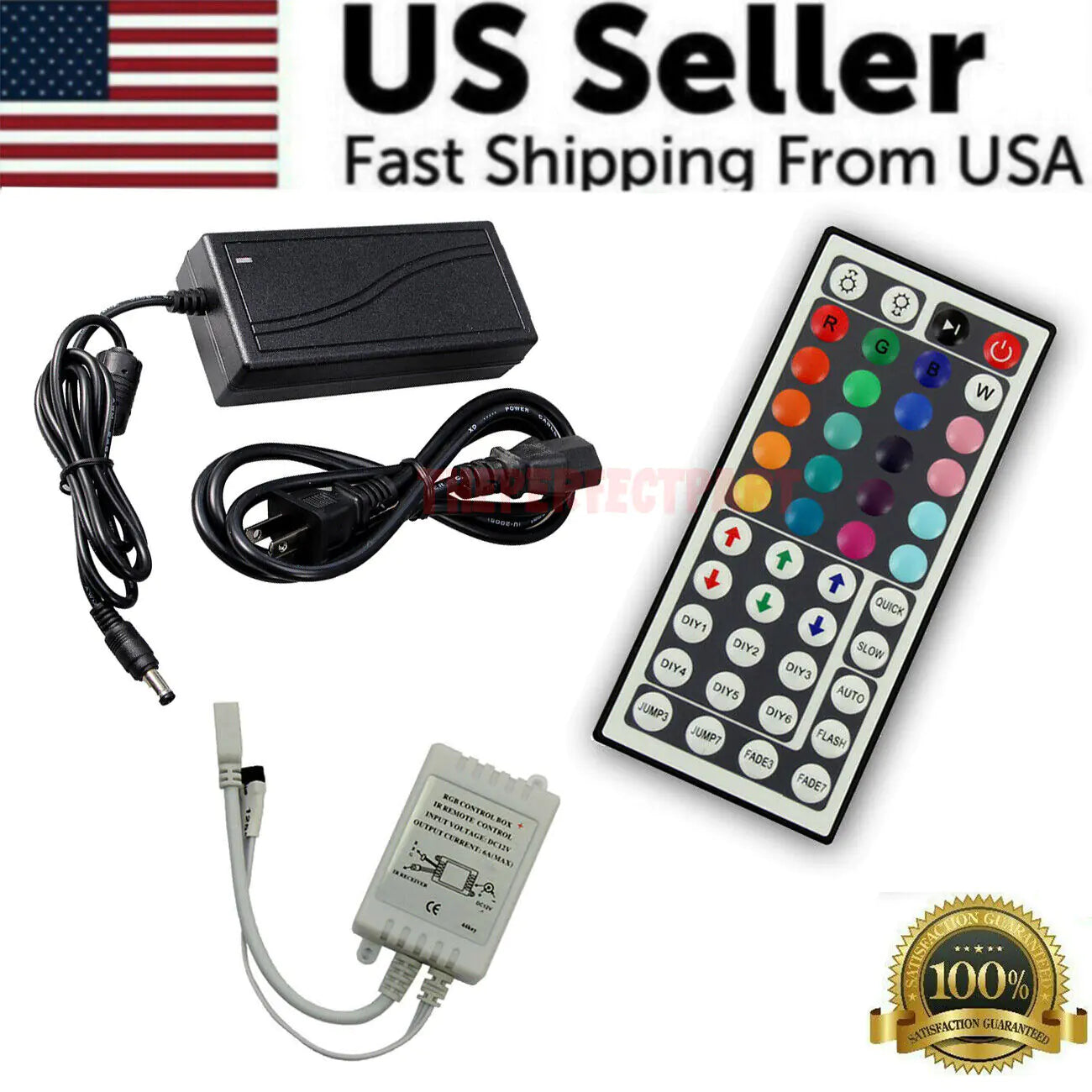 32FT LED Strip Lights Remote Control Bedroom Waterproof for Indoor Outdoor Use WEM Support (www.WEM.support)