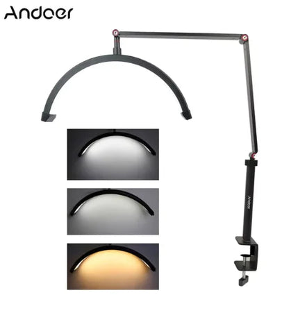 Andoer HD-M3X Dimmable LED Desk Light with C-Clamp WEM Support (www.WEM.support)