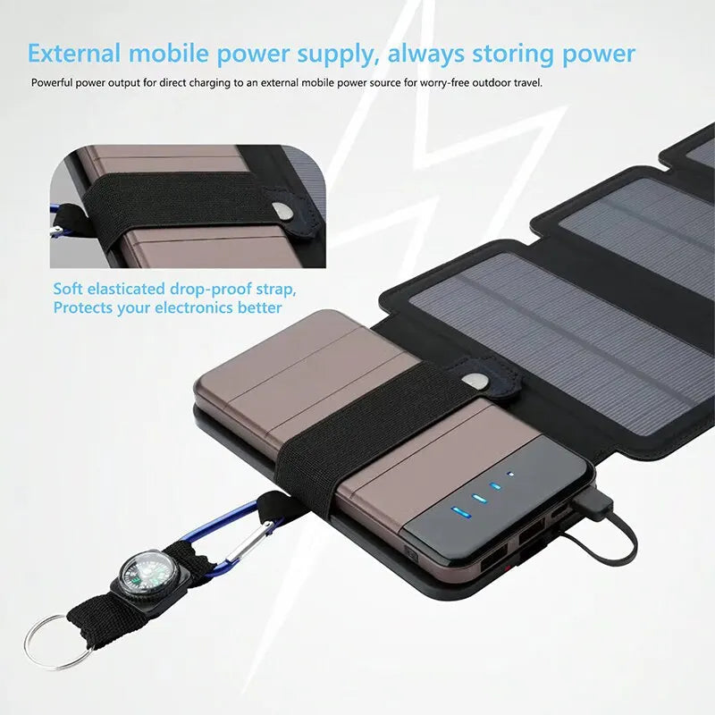 Multifunctional Portable Solar Charging Panel WEM Support (www.WEM.support)