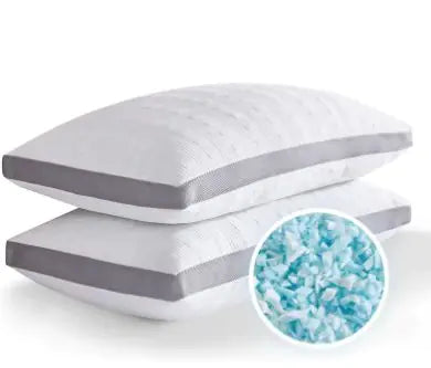 Cooling Broken Memory Foam Bed Pillow WEM Support (www.WEM.support)