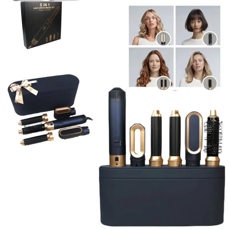 Straight Hair Set With Electric Curler WEM Support (www.WEM.support)