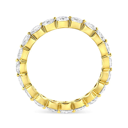 14K Yellow Gold 2.0 Cttw 2 Prong Set Diamond Eternity Band Ring (SI1-SI2 Clarity, I-J Color) WEM Support (www.WEM.support)