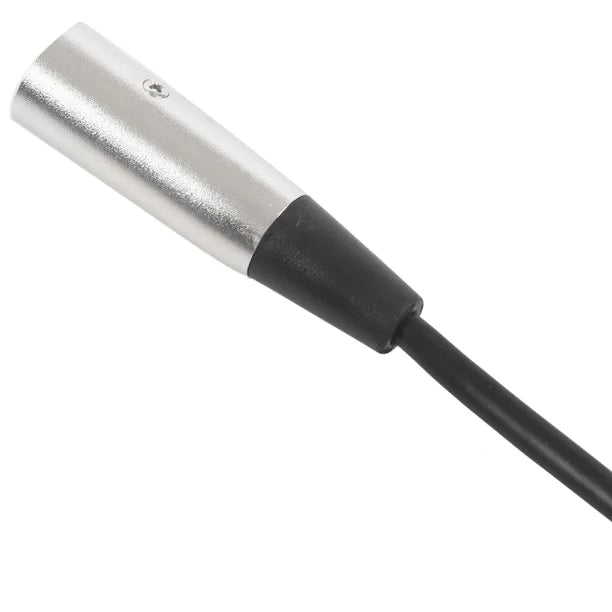 XLR 3-Pin Male To 1/4" Plug TS Microphone Mono Cable Unbalanced Shielded Audio WEM Support (www.WEM.support)