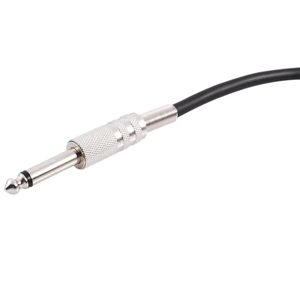 XLR 3-Pin Male To 1/4" Plug TS Microphone Mono Cable Unbalanced Shielded Audio WEM Support (www.WEM.support)