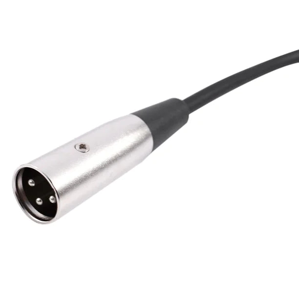 XLR 3-Pin Male To 1/4" Plug TS Microphone Mono Cable Unbalanced Shielded Audio WEM Support (www.WEM.support)