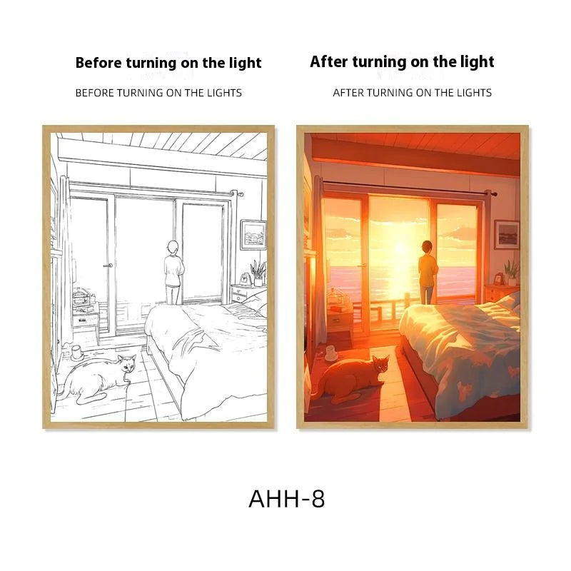 Decorative Painting Night Lamp WEM Support (www.WEM.support)