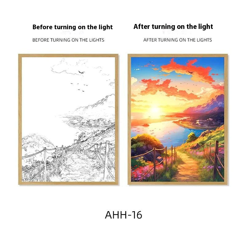 Decorative Painting Night Lamp WEM Support (www.WEM.support)