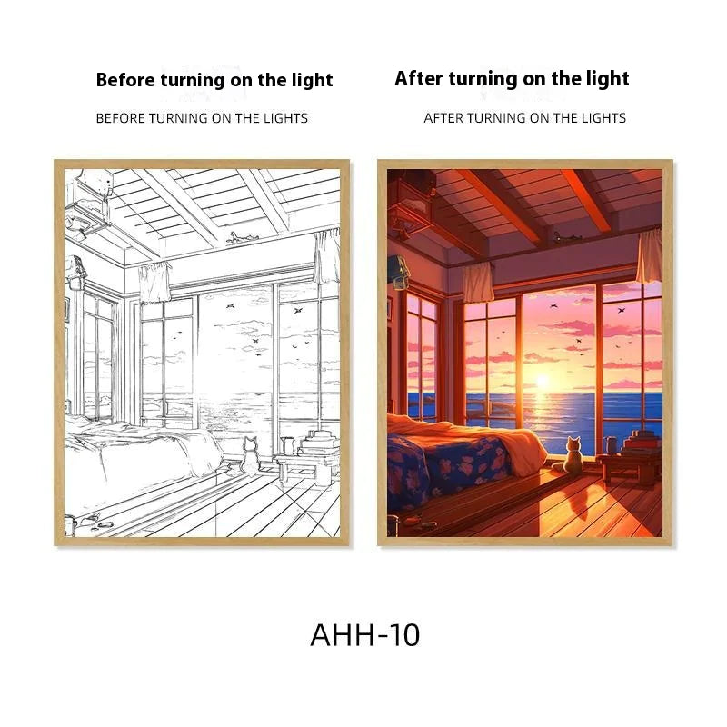 Decorative Painting Night Lamp WEM Support (www.WEM.support)