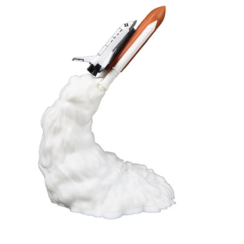 3D Print Rocket Space Shuttle Lamp Night Lamp WEM Support (www.WEM.support)