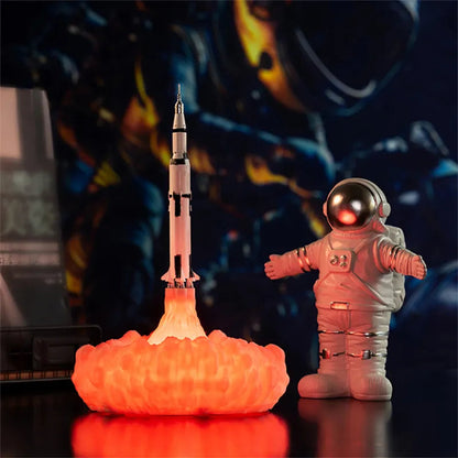 3D Print Rocket Space Shuttle Lamp Night Lamp WEM Support (www.WEM.support)
