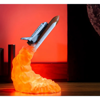 3D Print Rocket Space Shuttle Lamp Night Lamp WEM Support (www.WEM.support)