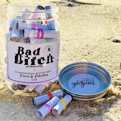 Glass Daily Surprise Encouragement Jar WEM Support (www.WEM.support)