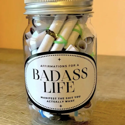 Glass Daily Surprise Encouragement Jar WEM Support (www.WEM.support)