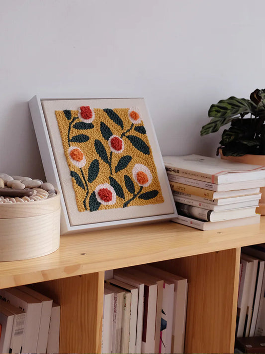 Vintage Russian Hand-Embroidered Decorative Painting WEM Support (www.WEM.support)