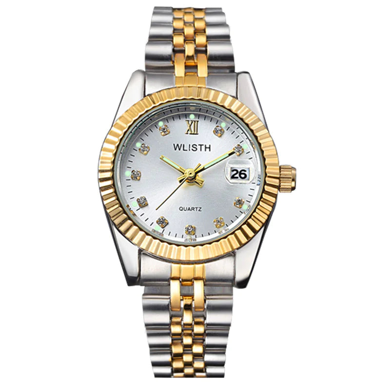 Women's Waterproof Gold-Tone Watch WEM Support (www.WEM.support)