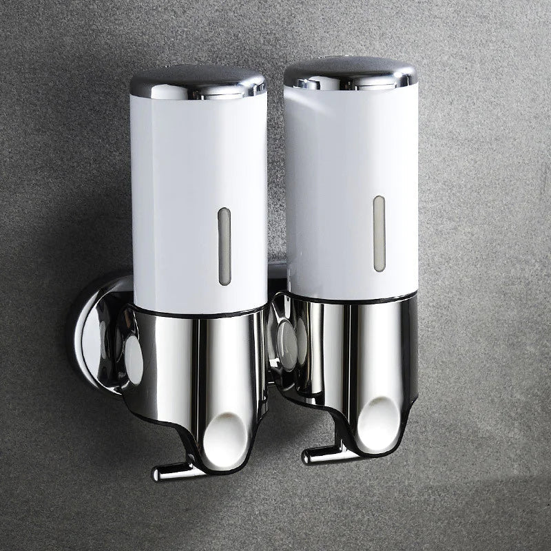 Wall-Mounted Shampoo & Shower Gel Dispenser WEM Support (www.WEM.support)