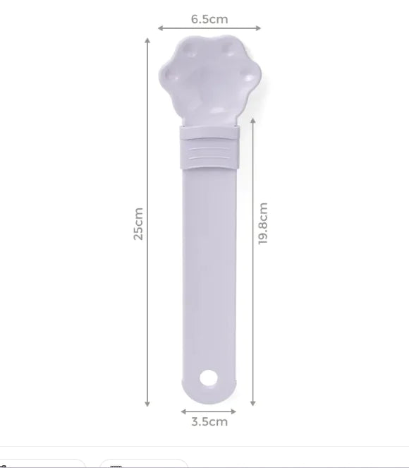 Plastic Cat Strip Squeezing Machine Spoon Feeder WEM Support (www.WEM.support)