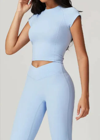 High-Performance Flying Sleeve Fitness T-Shirt – Short-Sleeve Sportswear WEM Support (www.WEM.support)