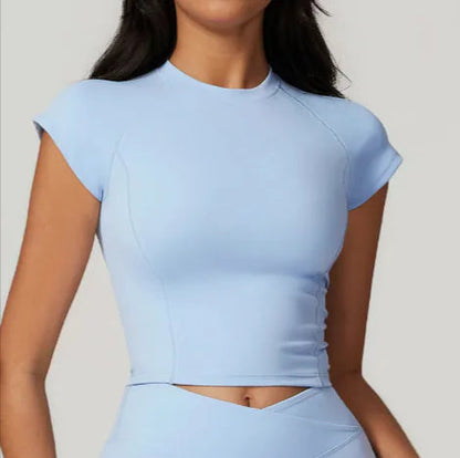 High-Performance Flying Sleeve Fitness T-Shirt – Short-Sleeve Sportswear WEM Support (www.WEM.support)