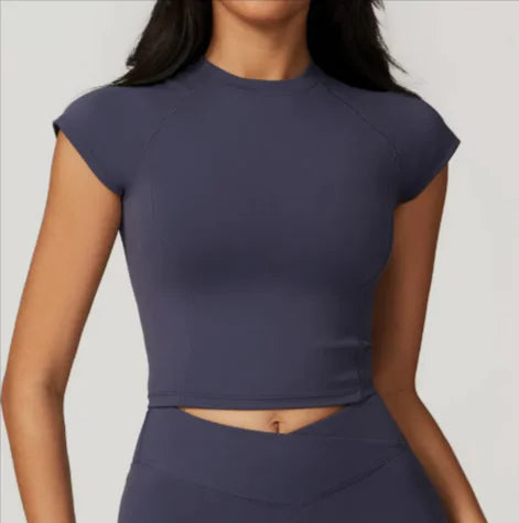 High-Performance Flying Sleeve Fitness T-Shirt – Short-Sleeve Sportswear WEM Support (www.WEM.support)